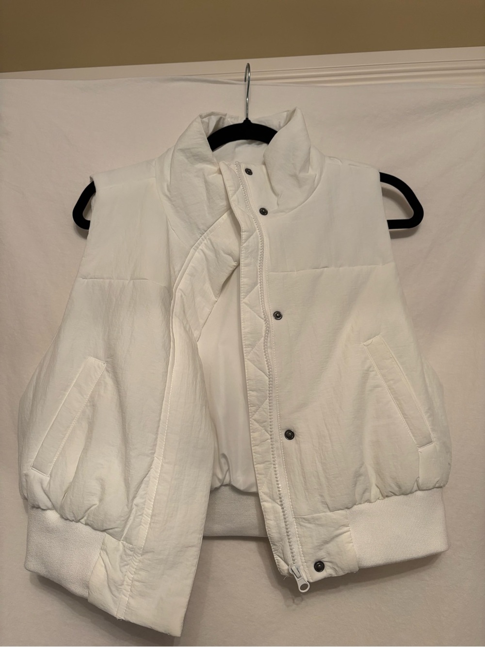 Thread & Supply White Puffer Vest